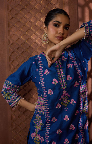 Noori-e-bahar blue kurta and pant