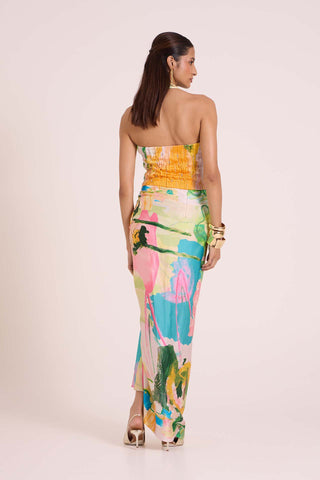 Thalia Top With Draped Skirt