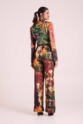 Demeter Cropped Jacket With Trousers