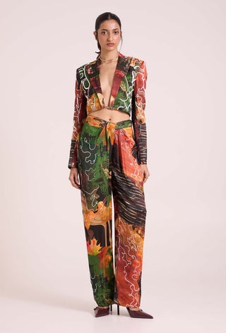 Demeter Cropped Jacket With Trousers