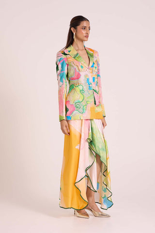 Eiar Blazer With Asymmetric Skirt