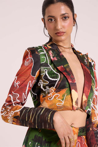 Ceres MultiColor Jacket With Dress