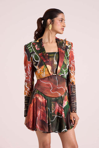 Ceres MultiColor Jacket With Dress