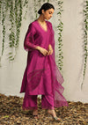 Charkhee-Pink Pop Kurta Set-INDIASPOPUP.COM