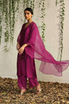Charkhee-Pink Pop Kurta Set-INDIASPOPUP.COM
