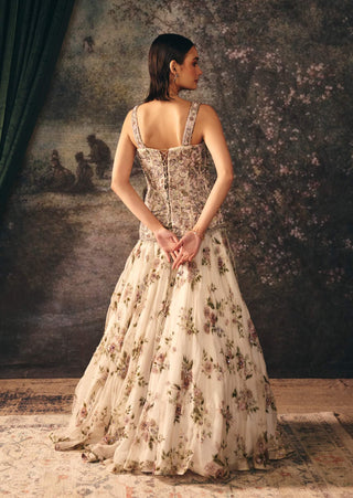 Mimi ivory corset and skirt set