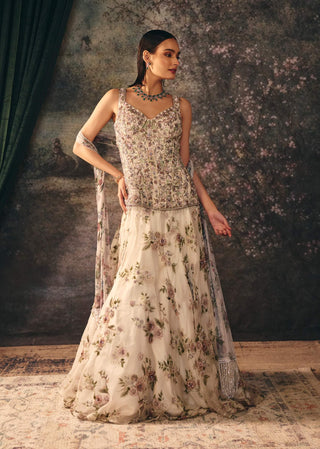 Mimi ivory corset and skirt set