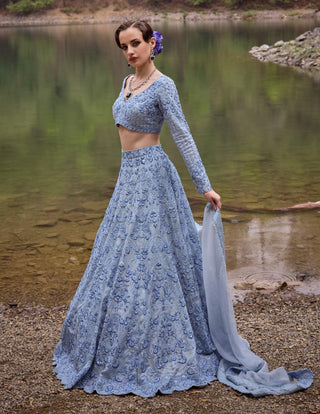 Sky soiree lehenga set