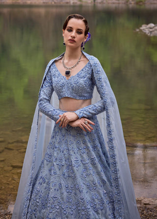 Sky soiree lehenga set