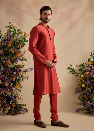 Aarush orange kurta set