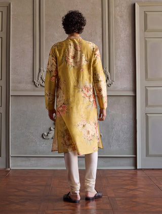 Rian lemon yellow kurta and pants