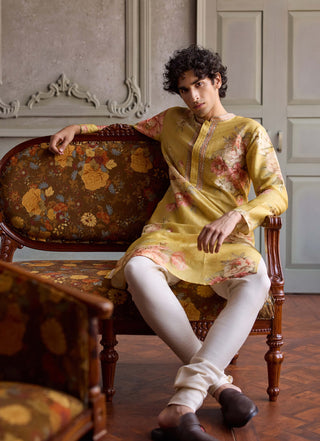 Rian lemon yellow kurta and pants