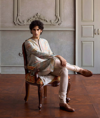 Parth soft mint kurta and pants