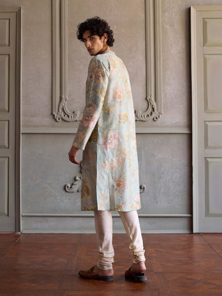 Parth soft mint kurta and pants