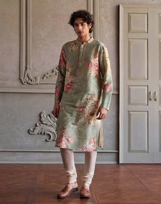 Rian soft mint kurta and pants