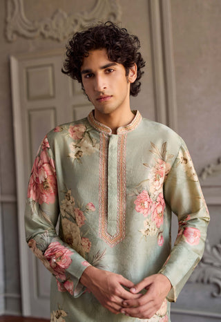 Rian soft mint kurta and pants