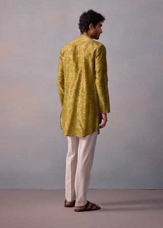 Mihir Olive Green Kurta And Pants by Kalista Men available on Indiaspopup.com