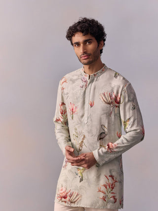 Nasir Slate Gray Kurta And Pants by Kalista Men available on Indiaspopup.com