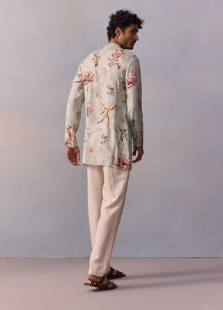 Nasir Slate Gray Kurta And Pants by Kalista Men available on Indiaspopup.com