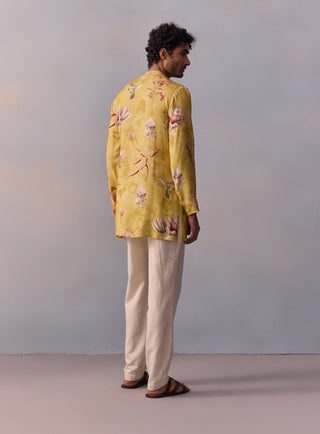 Nasir Yellow Kurta And Pants by Kalista Men available on Indiaspopup.com