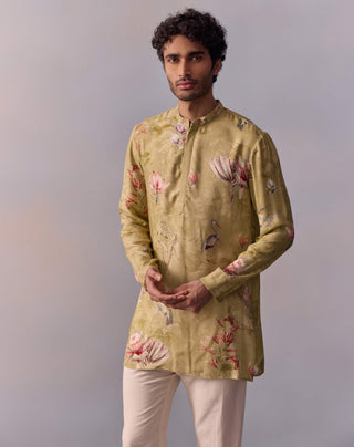 Nasir Mint Green Kurta And Pants by Kalista Men available on Indiaspopup.com