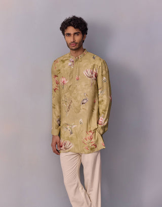 Nasir Mint Green Kurta And Pants by Kalista Men available on Indiaspopup.com