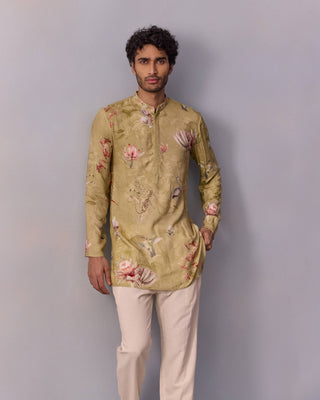 Nasir Mint Green Kurta And Pants by Kalista Men available on Indiaspopup.com