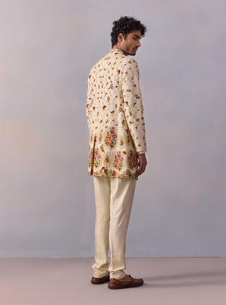 Rehyan Ivory Achkan Jacket Set by Kalista Men available on Indiaspopup.com