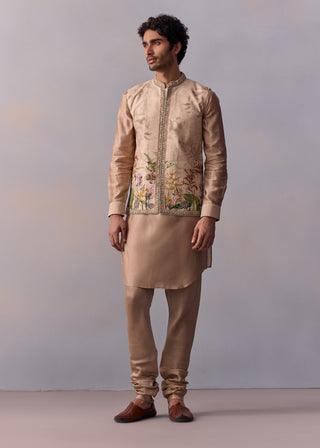 Kairav Ivory Kurta And Bundi Set by Kalista Men available on Indiaspopup.com