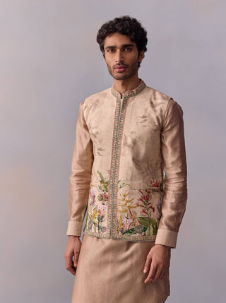 Kairav Ivory Kurta And Bundi Set by Kalista Men available on Indiaspopup.com