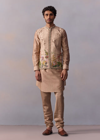 Kairav Ivory Kurta And Bundi Set by Kalista Men available on Indiaspopup.com