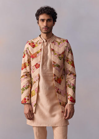 Ojas Open Jacket And Kurta Set by Kalista Men available on Indiaspopup.com