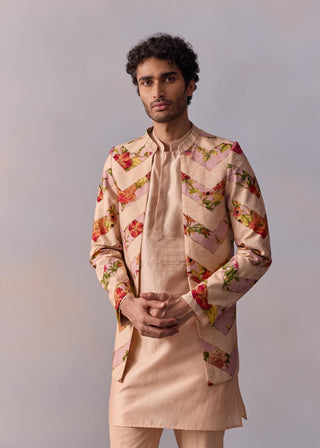 Ojas Open Jacket And Kurta Set by Kalista Men available on Indiaspopup.com