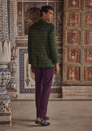 Zayn emerald green achkan kurta and pants