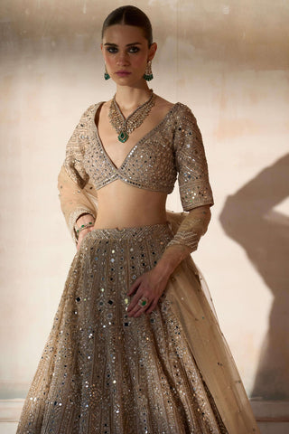 New sheeshbagh matsya ekru lehenga set
