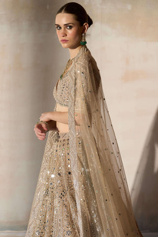 New sheeshbagh matsya ekru lehenga set