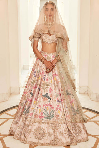 Royal savannah landscape lehenga set