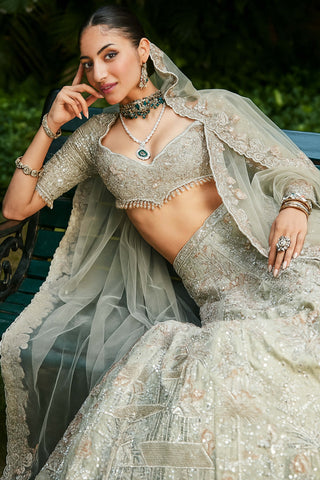 Tuscan heritage landscape lehenga set