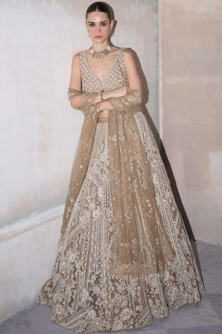 Eden pearl limestone lehenga set