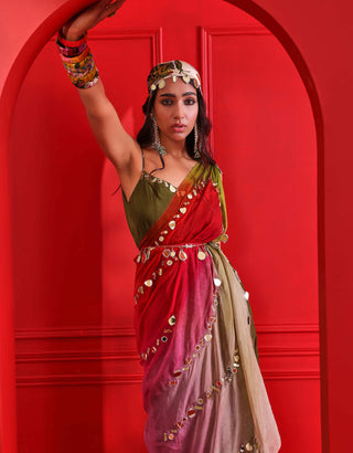 Mahima Mahajan-Astha Printed Choga Set-INDIASPOPUP.COM