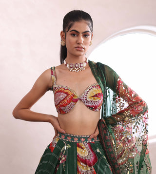 Mahima Mahajan-Yuna Green Embroidered Lehenga Set-INDIASPOPUP.COM