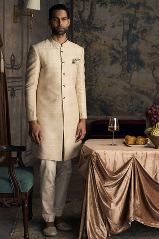 Jodhpur beige achkan set