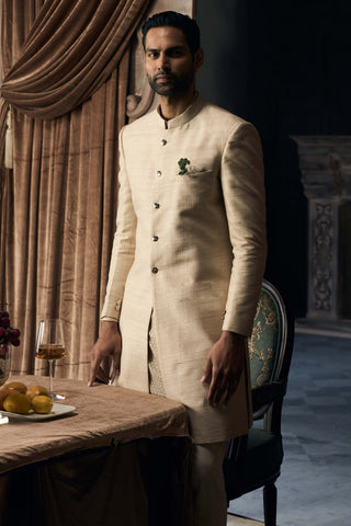 Jodhpur beige achkan set