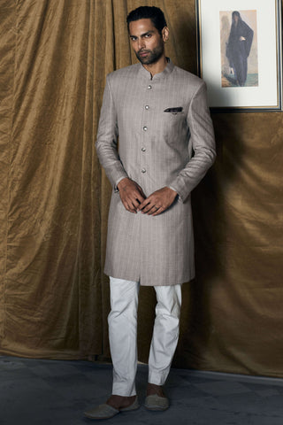 Jamshedpur gray achkan set