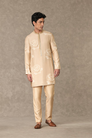 House Of Masaba Men-Beige Gulaab Kurta And Pants-INDIASPOPUP.COM