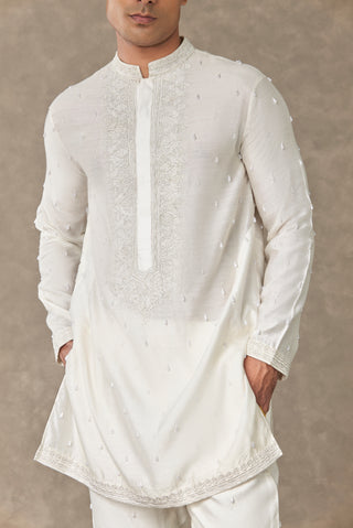 House Of Masaba Men-Ivory Pearl Kurta And Pants-INDIASPOPUP.COM