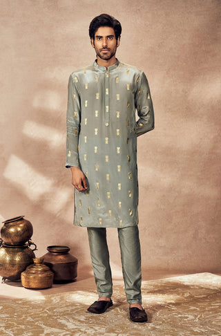 Gray Timber Tribe Kurta And Pants by House Of Masaba Men, available on Indiaspopup.com