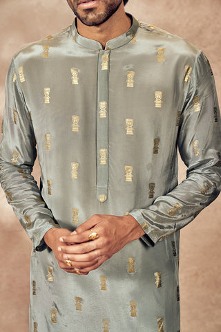 Gray Timber Tribe Kurta And Pants by House Of Masaba Men, available on Indiaspopup.com