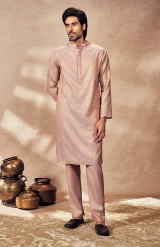 Lilac Timber Tribe Kurta And Pants by House Of Masaba Men, available on Indiaspopup.com