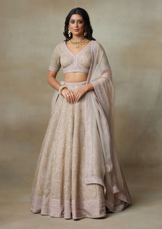 Moonset rose lehenga set